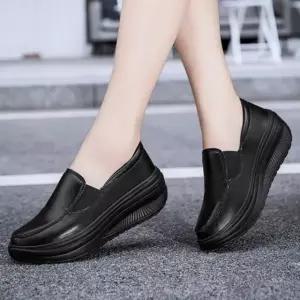 고품질 여성 발편한 5cm 빅사이즈 키높이 슬립온 편한 운동화 (WFJL4F0)