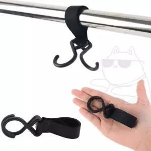 유모차 후크 고리 액세서리 왜건 가방 걸이 1개 다용도 홀더 (WFJKN6O)