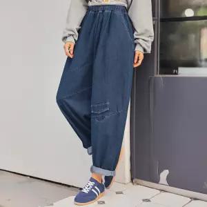 [핑크시슬리] 제니아 보이핏 배기 밴딩 데님