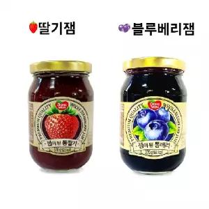 모닝빵 과일잼 다양하게 맛볼수 있는 딸기 블루베리잼