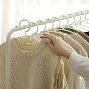 라운드 어깨뿔방지 옷걸이 논슬립 니트옷걸이 50P