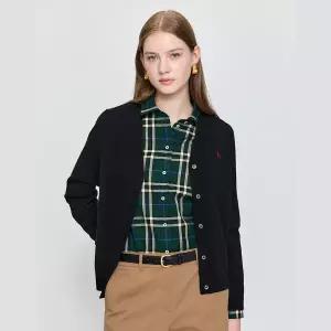 [롯데백화점]헤지스레이디스 캐시미어 블렌디드 V넥 가디건 HSSW5D901