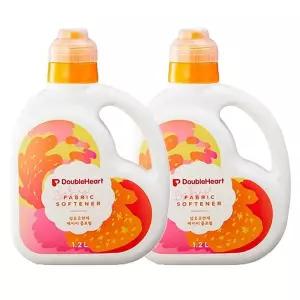 [더블하트] 유아 섬유유연제 베이비플로럴향 1.2L 용기X2개