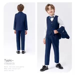 루나버블 네이비 정장 세트 3종 4종 9-21호 아동 남아 어린이 키즈 초등학생 주니어 결혼식 하객룩 공연 행사 졸업 앨범 촬영 연주 입학 생일 자켓 바지 조끼 상하 턱시도 슈트 정장세트