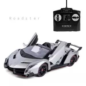 [토이게이트]1:14스케일 로드스터 스트라이크 그레이 명차 라이트효과 자동도어오픈 리모콘 무선조종 RC카