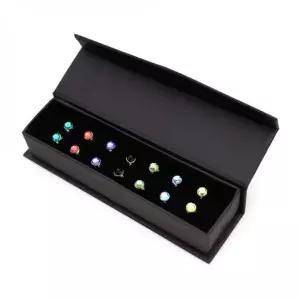 [콩심팥심]스터드 세트 스와로브크리스탈 7색 18K골드 데일리