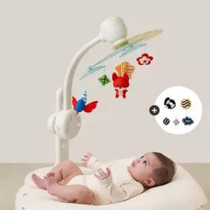 [하베브릭스]신생아 아기 모빌 양방향 흑백 컬러 인형 거치대 풀세트
