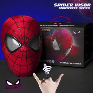 스파이더 맨 마스크 슈퍼 히어로 마일즈 모랄레스 스파이더 맨 코스프레 마스크 원격 제어