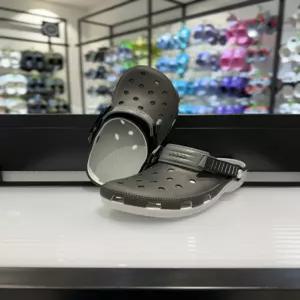 [크록스] 크록스 클래식 터보 클로그 211287-001 블랙 벨크로 고무아웃솔 미끄럼방지