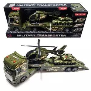 데코앤 사운드 자이언트 군용 트레일러 미니카 작동