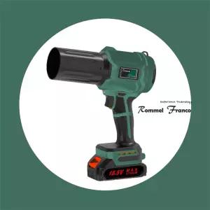 롬멜프랑코 무선 전동 충전 블로워 터보 송풍기 제트건 에어건 드라이기 낙엽 세차 먼지 제거용_Vortex