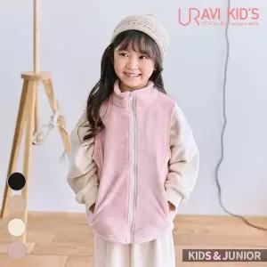 [보리보리/유라비]키즈&주니어 유아동 조끼 하이넥 집업 베스트_DV790