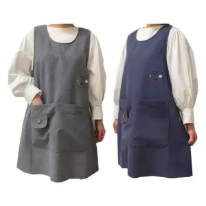 네꼬클럽 내츄럴앞치마 에이프런 빅사이즈 예쁜 유치원 어린이집 수납력좋은 원피스