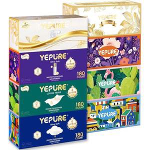 예퓨어 케어 페이셜 티슈 30 로션 포함 민감한 및 순한 4겹 소프트 180Ct 밸류 팩 박스