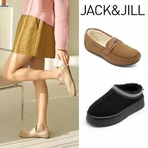 잭앤질 털안감 큐빅장식 경량 로퍼(JD5715)