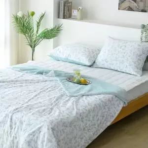 플라워 냉감 이불베개세트 Q 민트 여름 쿨링 침구