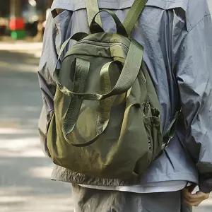 [옷자락]남녀공용 스포티 통수납 투웨이 나일론 토트 백팩