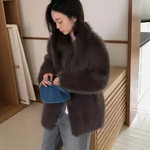 [메이비베이비] Mya Fur Coat (그레이시브라운)