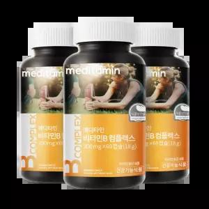 메디타민 고함량 비타민B 컴플렉스 3박스(총 180캡슐) 발송 에너지비타민 불만족 100%환불