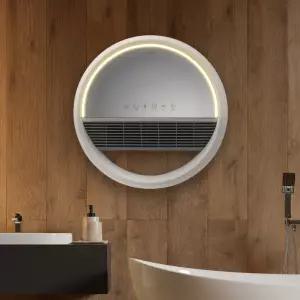 프롬비 따뜻샤워 거울욕실 화장실 벽걸이 온풍기 무소음 난방기 미니 전자식 화이트그레이