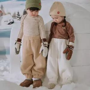 [보리보리/해피프린스]플러피 아기 후리스 바지