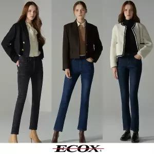 [에콕스] 하이엘라 웜 기모 데님 3종 여성