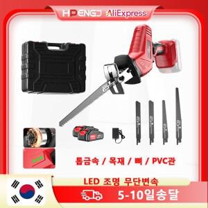 18V 무선 왕복톱 조절 가능 속도 목재 금속 PVC 파이프 절단 충전식 전기톱 마키타 호환 배터리용