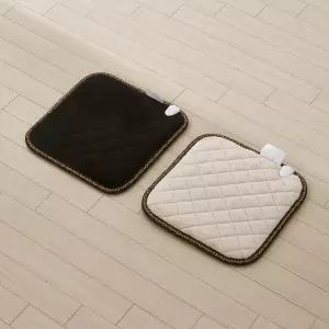 휴라이즈 더후끈 극세사 논슬립전기방석 1인용 블랙