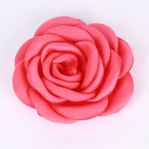 불꽃마켓 카멜리아 꽃 코사지 코랄핑크 6cm 조화코사지 코사지꽃