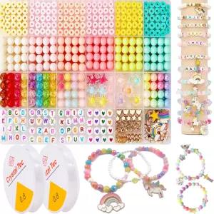 비즈공예 DIY 구슬재료세트 알파벳 하트 별 펄 비즈 악세사리 만들기 키트