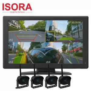 아이소라 무선 4채널 화물차 후방카메라+10.1인치 모니터 세트