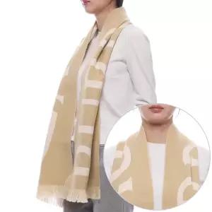 [버버리] 25FW 여성 로고 울 머플러 (8109562 SAND W 25F)