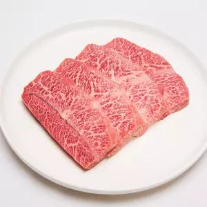 마장동 한우이츠 부채살 스테이크 슬라이스 200g 1++등급 투뿔 한우 소고기