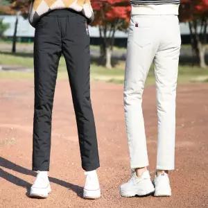 동대문스타일 포켓테이핑 패딩누빔 밴딩 여자 겨울 보온팬츠 방한바지 COW3-12A(패딩)