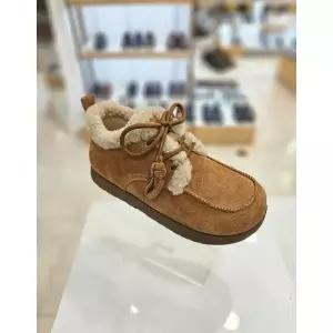 [탠디]따듯한 털내피 털깔창 캐쥬얼화 여성로퍼X25506CAMEL_BP