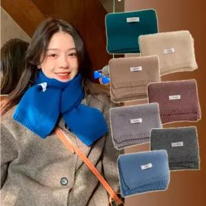 겨울 쁘띠 니트목도리 짧은 미니목도리 숏 머플러 여자 남자 여성 남성 커플 선물 답례품