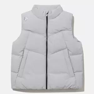 [하프클럽/데상트]데상트 키즈 에센셜 덕다운 베스트 SP42JSDVO5 LGRY