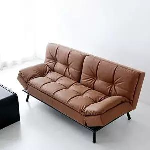 [마켓비]가죽 3인용 소파베드 인테리어소파 공간활용 생활방수-WFHB1FU