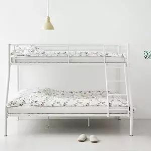 [마켓비]철제 침대프레임 이층침대 안전가드 기숙사 침대-WFHB1L3