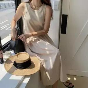 여름 롱 원피스 뷔스티에 휴양지 트위드 하객 WFKOIXU