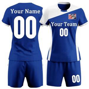여자 개인 맞춤 배구 셔츠와 남자 반바지를 위한 이름 팀이 있는 유니폼