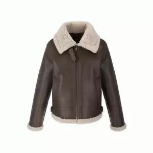 [숲]SOUP 투톤 루즈핏 페이크레더 무스탕()_K SBBMU81