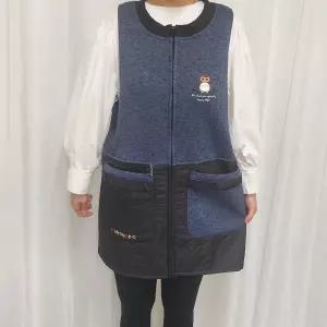 네꼬클럽 앗뜨거앞치마 기모 누빔 겨울 김장 데일리 앞치마 