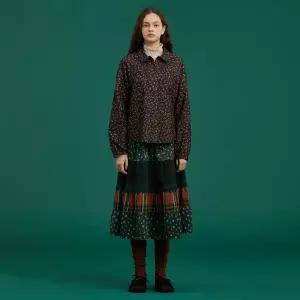 [롯데백화점]써스데이 아일랜드 [여성]플라워 기모 블라우스(T258MBL239W)