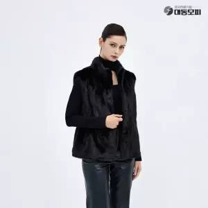 대동모피 25FW 풀스킨 휘메일 밍크 베스트