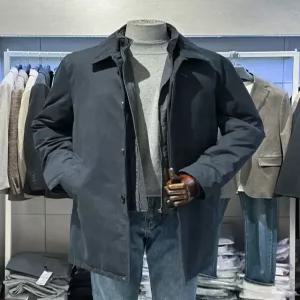 [트루젠] 트루젠 다크네이비 구스 맥코트 점퍼 비지니스 캐주얼 패딩코트 FI8814011066