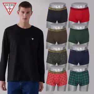 [하프클럽/게스언더웨어]게스(GUESS) 홀리데이 드로즈 8종+ 티셔츠1종 패키지