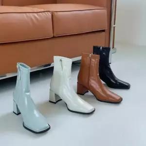 봄여자신발 힐 워커 부츠 미들힐 봄구두 부티 롱부츠