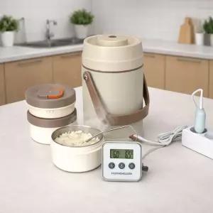 런치버스 전기 진공 보온도시락통 직장인 학생 대용량 스테인리스 도시락통