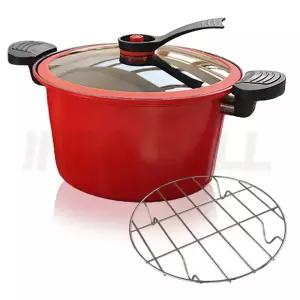 독일 몬타 요술 진공 냄비 가스레인지 인덕션 호환 6L 대용량 세라믹 코팅 저압 진공 찜기 밥솥 냄비 1세트